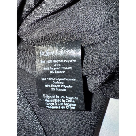 For Love & Lemons KATE LONG SLEEVE MINI DRESS NWT  X Small - Picture 9 of 13